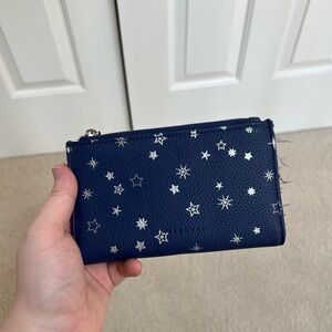 Oliver Bonas Blue Star-Patterned Women's Wallet